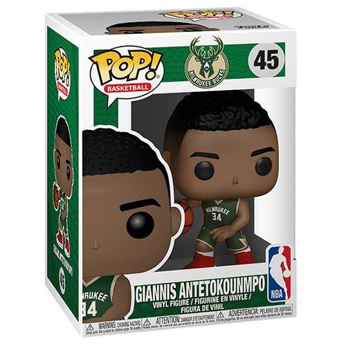 Funko Pop! NBA: Milwaukee Bucks - Giannis Antetokounmpo (45)