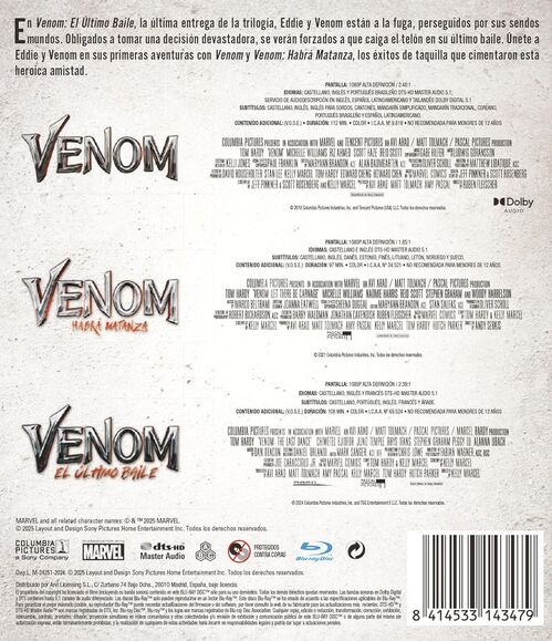 Pack Venom - 3 películas (2018-2024)