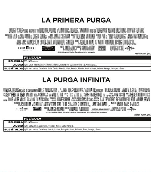 Pack La Purga - 5 películas (2013-2021)