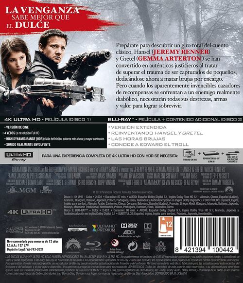 Hansel Y Gretel: Cazadores De Brujas (2013)