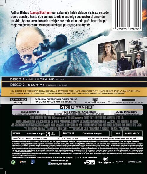 Mechanic: Resurrection (2016)